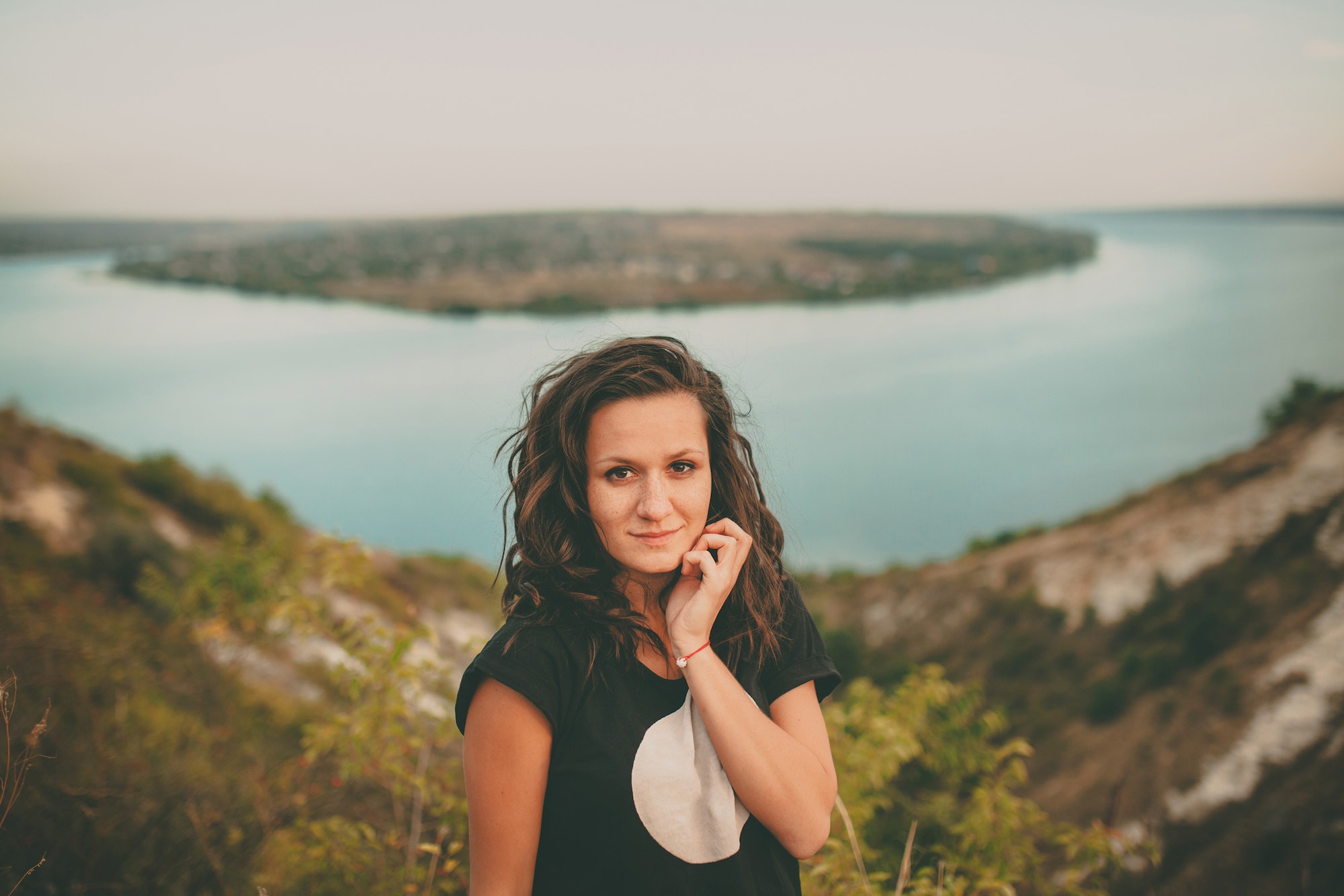 Teenage girl outdoors